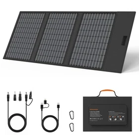 45W 60W Solar Panel Kit QC3.0 USB-A USB-C DC5521 for Anker 521 Power Stations