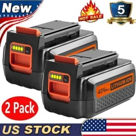 40V Lithium Battery /Charger For Black Decker 40 Volt Max LBXR36 LBX2040 LSW36
