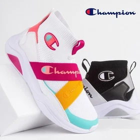 Champion Lady Legend V CB High Top OG Urban Street Trainer CA100565W Peach/Berry