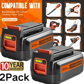 1-2PACK 40V 2.0Ah for Black Decker 40 Volt Max Lithium Battery LBXR36 LBX2040