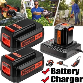 40V 2.0Ah for Black Decker 40 Volt Max Lithium Battery / Charger LBXR36 LBX2040