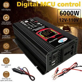 16000 6000 Watt Power Inverter 12V DC to 110V AC Car Inverter for Truck Vehicles