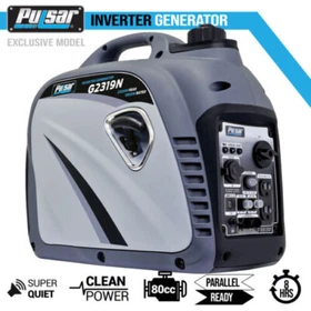 Pulsar 2,300W Portable Gas-Powered Quiet Inverter Generator | USB & Parallel OK Pulsar 2,300W Portable Gas-Powered Quiet Inverter Generator | USB & Parallel OK