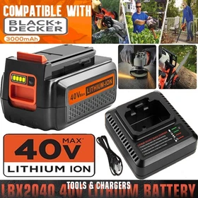 40V 2.0Ah for Black Decker 40 Volt Max Lithium Battery / Charger LBXR36 LBX2040