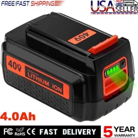 1-4PACK 40V 4.0Ah for Black Decker 40 Volt Max Lithium Battery LBXR36 LBX2040