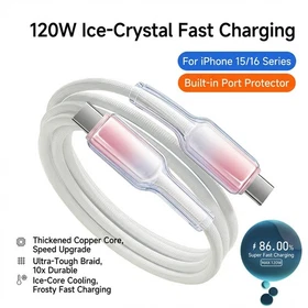 120W USB Type C to USB C Data & Fast Charger Charging Cable Power Lead 0.25 ~ 2m