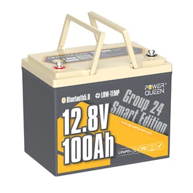 Power Queen 12V 24V 36V 50Ah 100Ah LiFePO4 Lithium Battery For Marine Boat lot