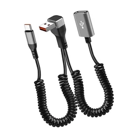 Fast Speed 480Mbps Data Transfer USB Power Cable with 90 Degree Bend Design