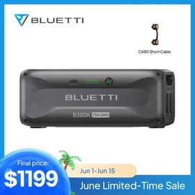 BLUETTI B300K Expansion Battery 2764.8Wh for AC200L/AC300/AC500 LFP for Backup