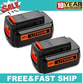 2Pack Battery for Black and Decker 40V 4.0Ah Max Lithium LBX2040 LBXR36 LSW36