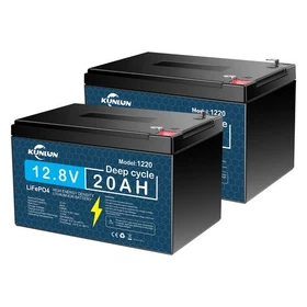 1/2/3/4 Pack 12V 20Ah LiFePO4 Lithium Battery, Deep Cycle, for Solar Power