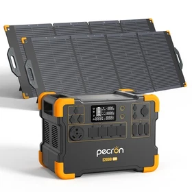 PECRON E2000LFP 1920Wh Portable Power Station with 400W 800W Solar Panels Kit