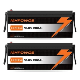 12V 200Ah Lithium Battery LiFePO4 Cells BMS Deep Cycle for camping RV Boot power
