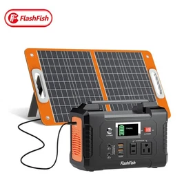 Flashfish 200W 151Wh Portable Power Station with 60W 18V Solar Panel Refurbished