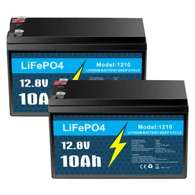 1/2/3/4 Pack 12V 10Ah LiFePO4 Lithium Battery, Deep Cycle, for UPS, Power Wheels