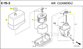 Genuine Honda 17210-ZE3-505 Air Filter for GX240, GX270, GX340, GX390 Engines