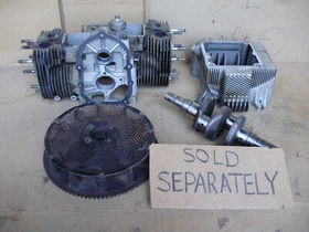 Onan P224G Engine Parts, Crankcase, Crankshaft, Flywheel, Oil Pan