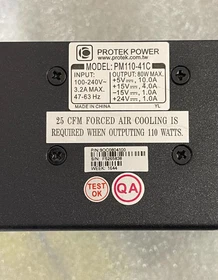 PROTEK POWER PM110-41C 80W 3.2AMAX Power Supply Adapter Charger with Cable Plug