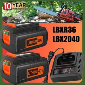 40 Volt for Black Decker 40V 2.0Ah Max Lithium Battery /Charger LBX2040 LBXR36