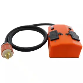 744759017574 AC WORKS Nema Locking Plug Pdu Outlet Box Gfci