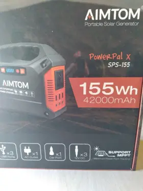 SPS-155 AIMTOM Power Station Emergency Backup Supply Flash