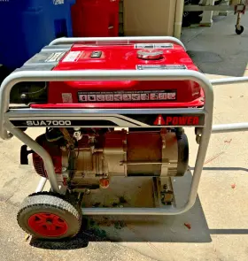 SUA7000 AIPOWER Ipower Gas Generator Wheels