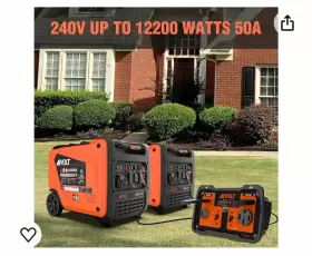 240V AIVOLT Parallel Enclosed Frame Inverter Generators Ansi #3