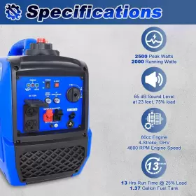 TGA-0251-SE QUIET Inverter Generator Engine #2