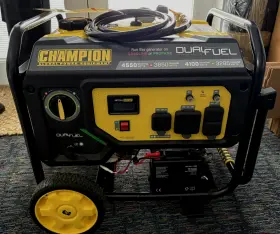 200973 CHAMPION Generator Dual Fuel Recoil Electric Start