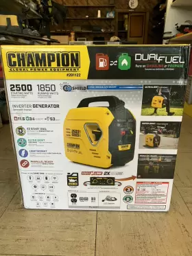 201122 CHAMPION Invertor Generator Dual Fuel Shield Ez Start