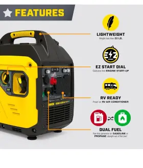 201511 CHAMPION Electric Start Dual Fuel Inverter Rv