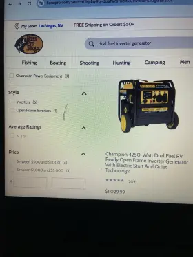 2951875 CHAMPION Start Dual Fuel Frame Inverter