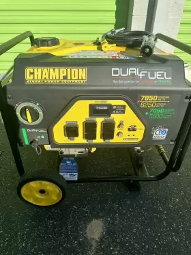 7850 CHAMPION Generator Dual Fuel Starting Watts Running