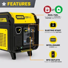 201417 CHAMPION POWER EQUIPMENT Dual Fuel Gas Inverter Start #2