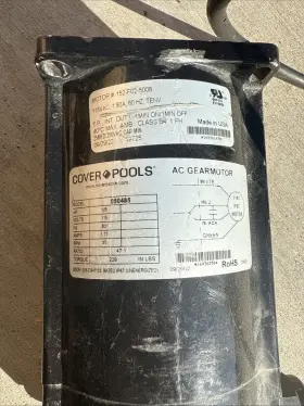 152-F02-5008 COVERPOOLS Ac Gearmotor