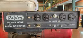 D1600 DAYTON Generator Clean #2