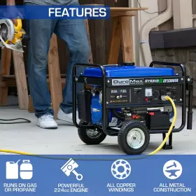 XP5500EH DUROMAX Electric Start Camping Rv Dual Fuel #3