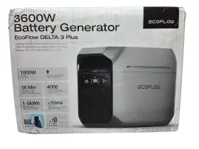 EFDELTA3P-US ECOFLOW Delta Push Start Battery Generator