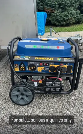 9300 FIRMAN Generator Tie Fuel Gas Propane Natural
