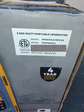 WH03342 FIRMAN Dual Fuel Inverter Generator Electric Start #2