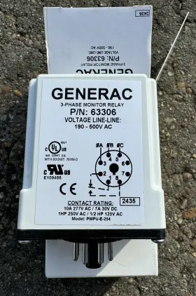 G0064240 GENERAC Phase Monitor Relay