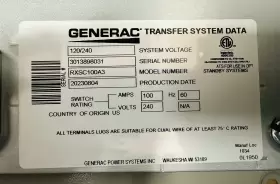 RXSC100A3 GENERAC Nema Cul Smart Transfer Switch #2