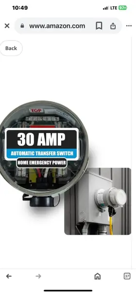 9600W GENERAL LINK GENERATOR TRANSFER Generlink Switch Socket
