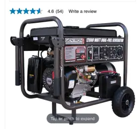 GG12000GLCS GENTRON Generator Wheels Job Backup