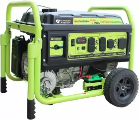 GN13000DEW GREEN POWER Propane Gas Dual Fuel Generator Start