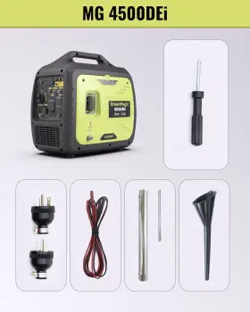 GM4500 GREENMAGIC Inverter Generator Dual Fuel Lpg
