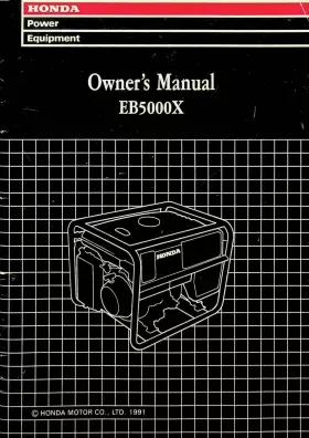 EB5000X HONDA Owners Manual