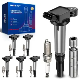4963IGC8125US KAX Ignition Coil Pack Iridium Spark Plugs Tool