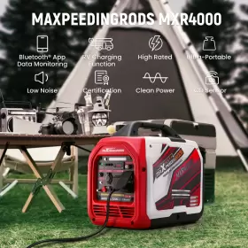 2K568V MAXPEEDINGRODS Gas Generator Inverter Bluetooth Backup #3
