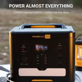 US-E1500 POWERNESS Power Station Solar Generator Backup